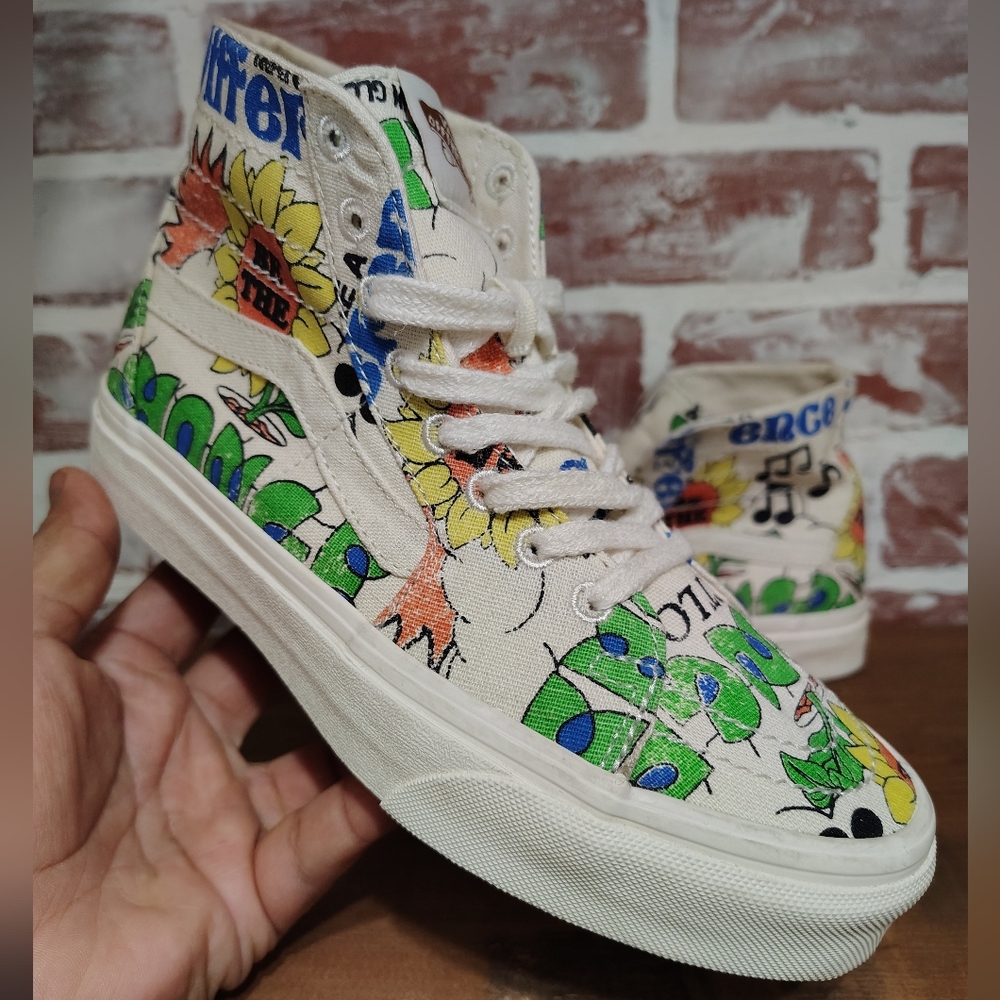 Vans Men Sk8 Hi Eco‎ Theory Tapered Shoes Size Women's 6.5 Men's 5